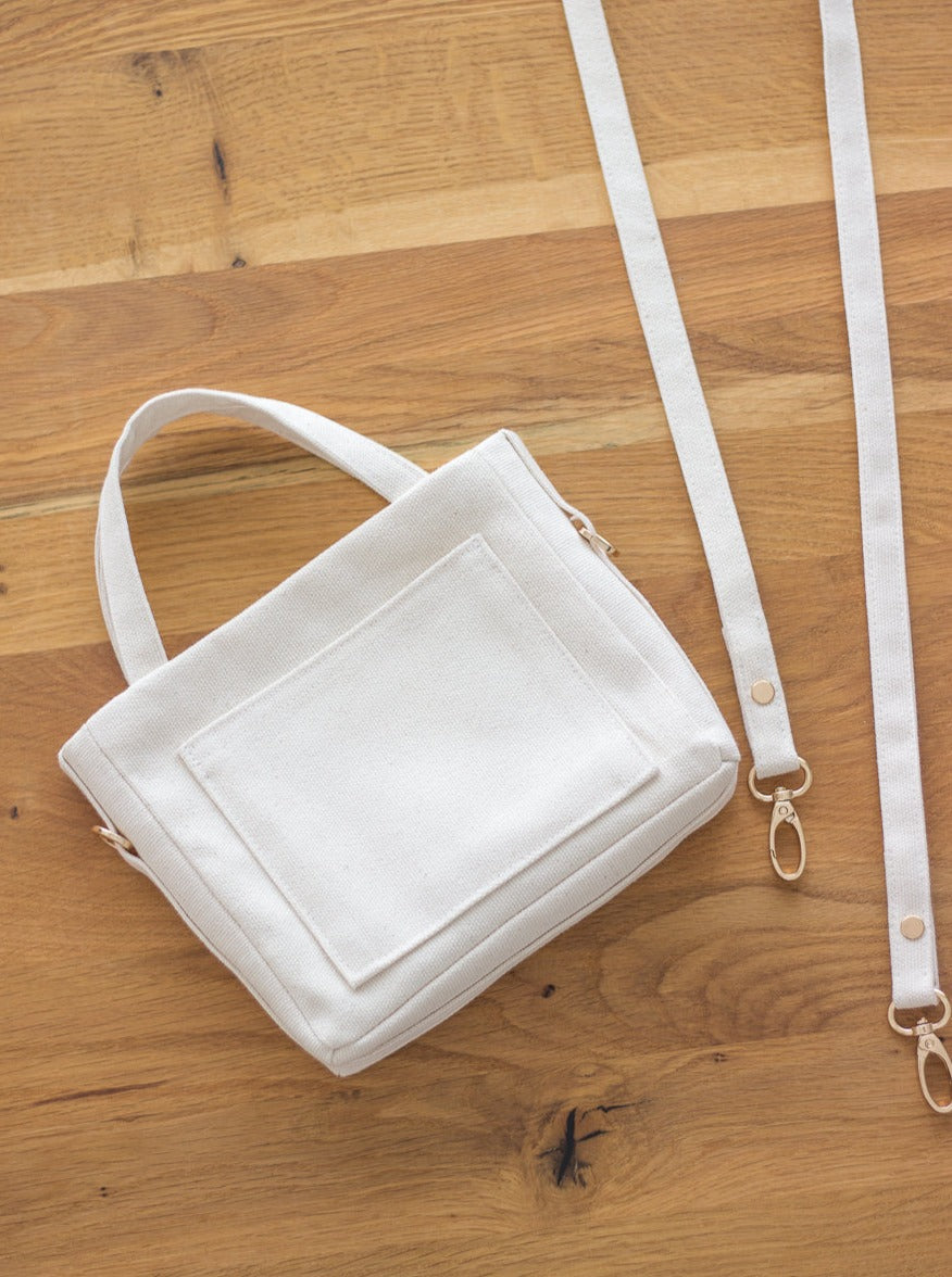 BEIGE CANVAS TESS BAG