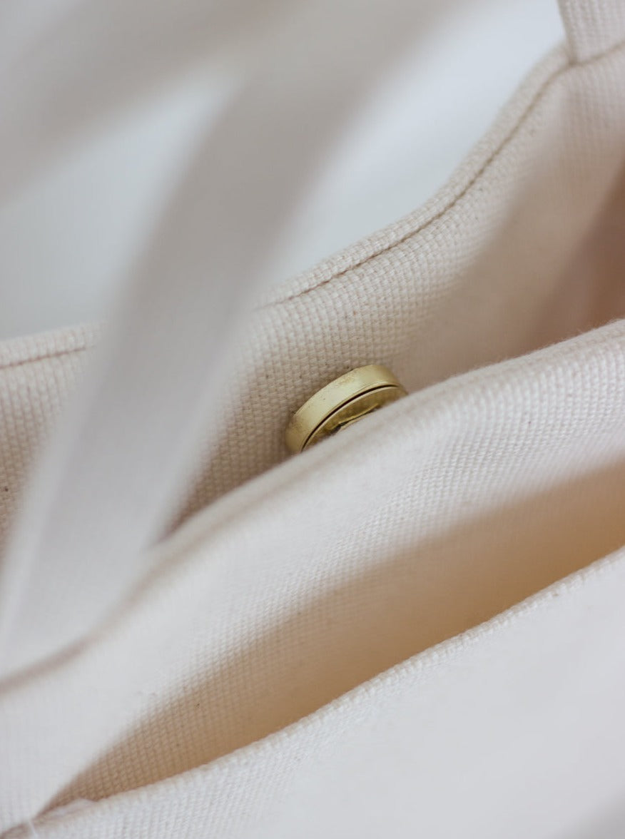 BEIGE CANVAS TESS BAG