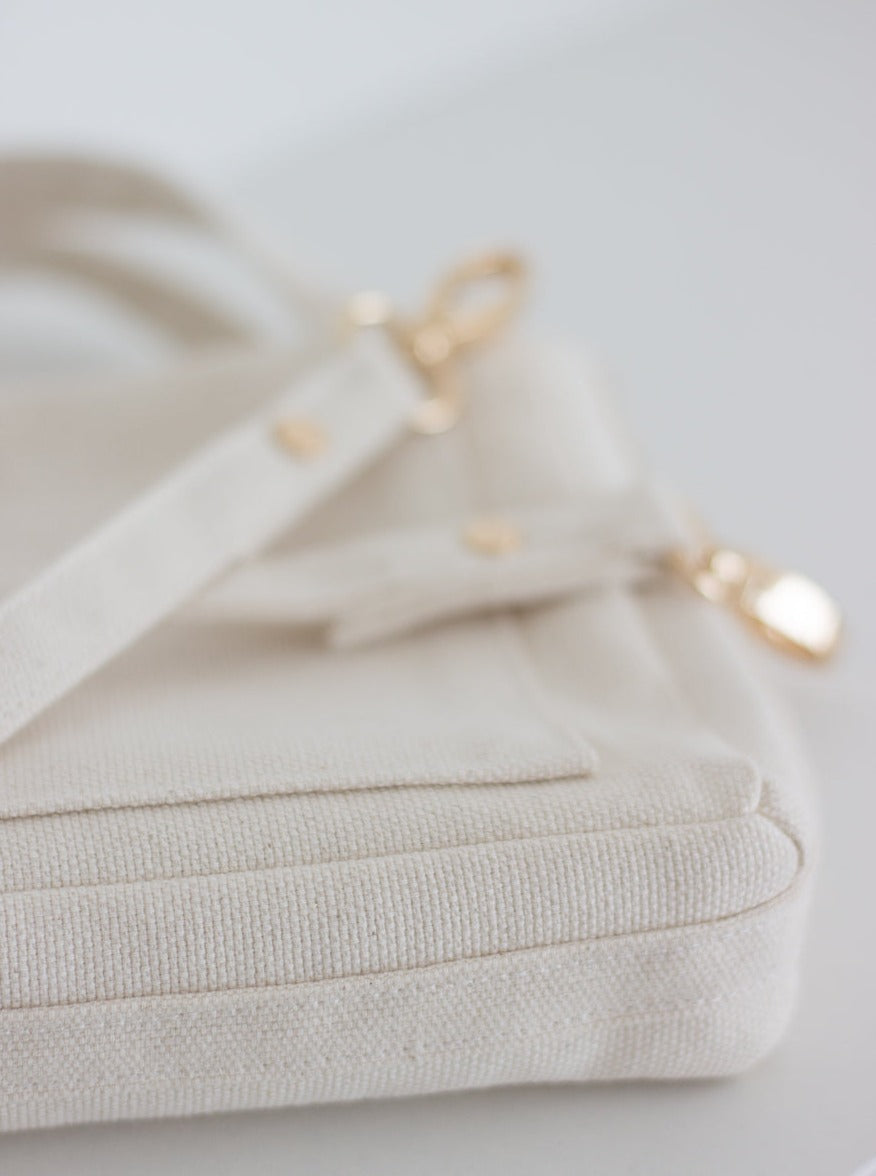BEIGE CANVAS TESS BAG