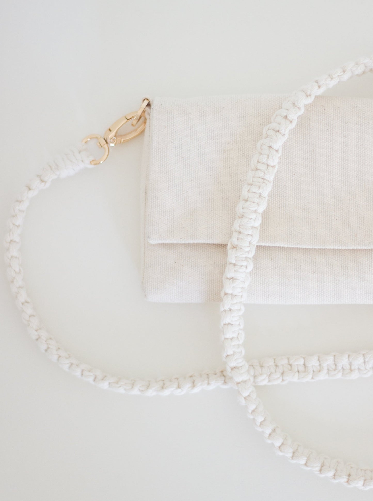 BEIGE CANVAS VAL BAG