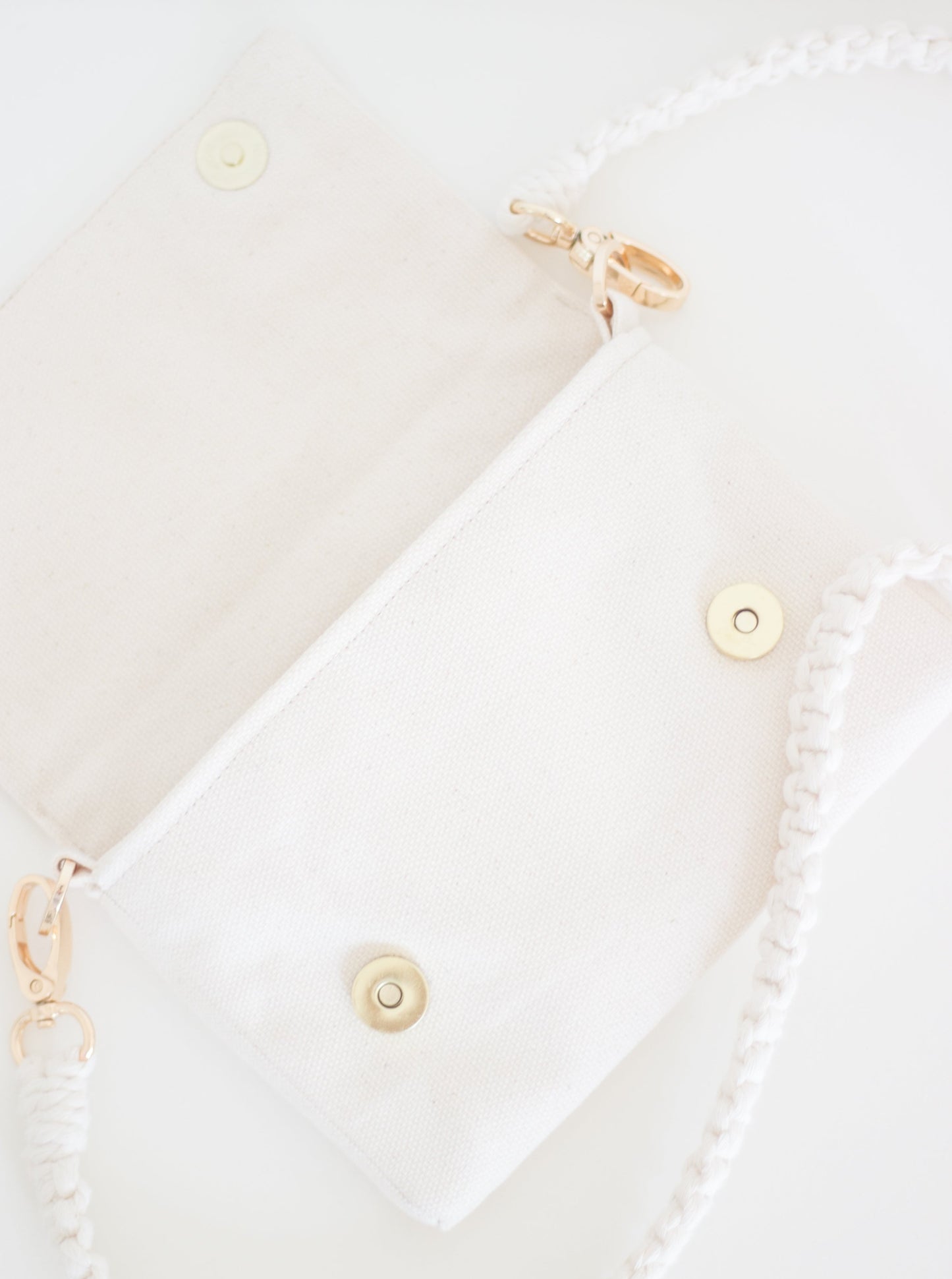 BEIGE CANVAS VAL BAG
