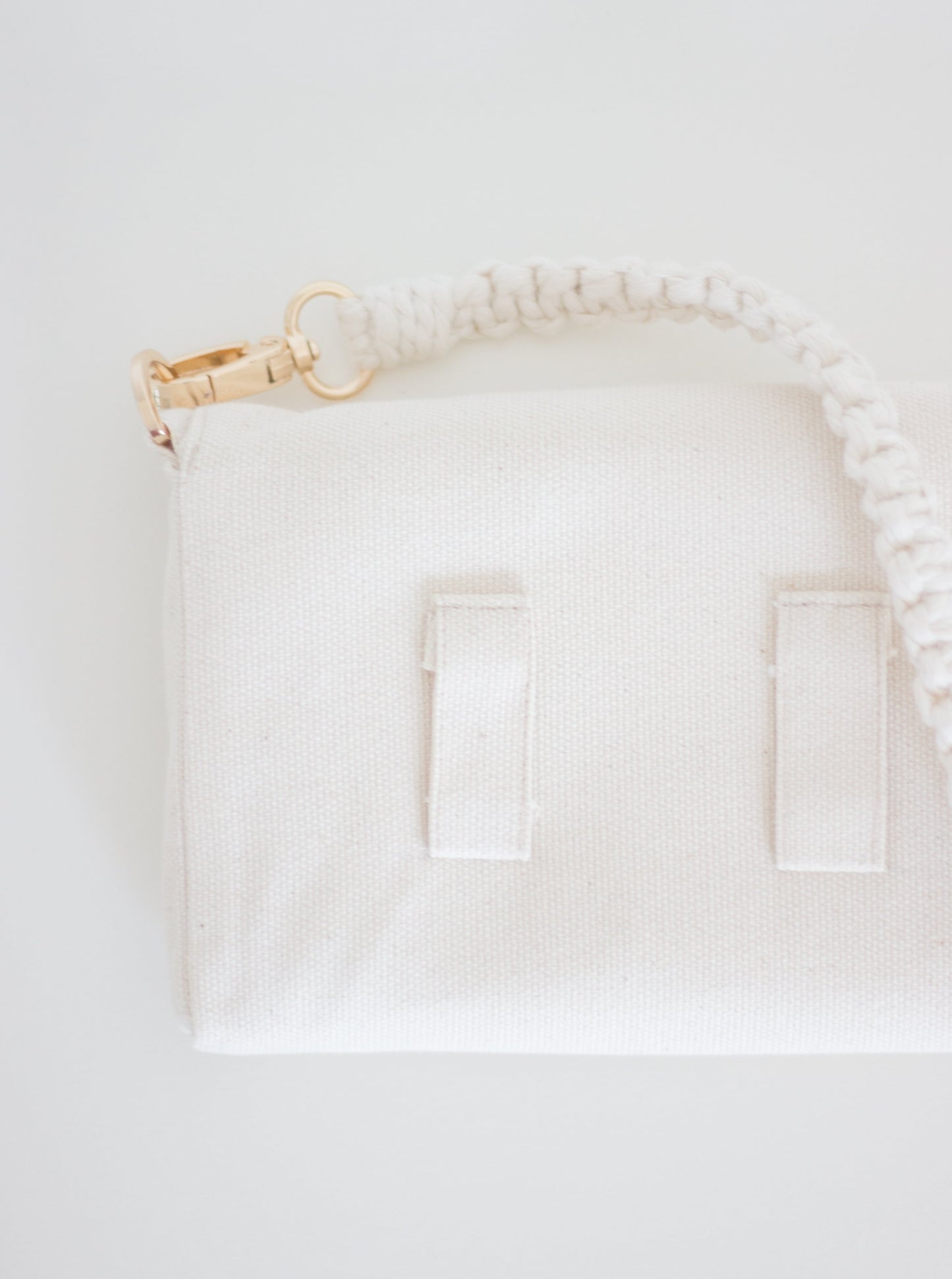 BEIGE CANVAS VAL BAG