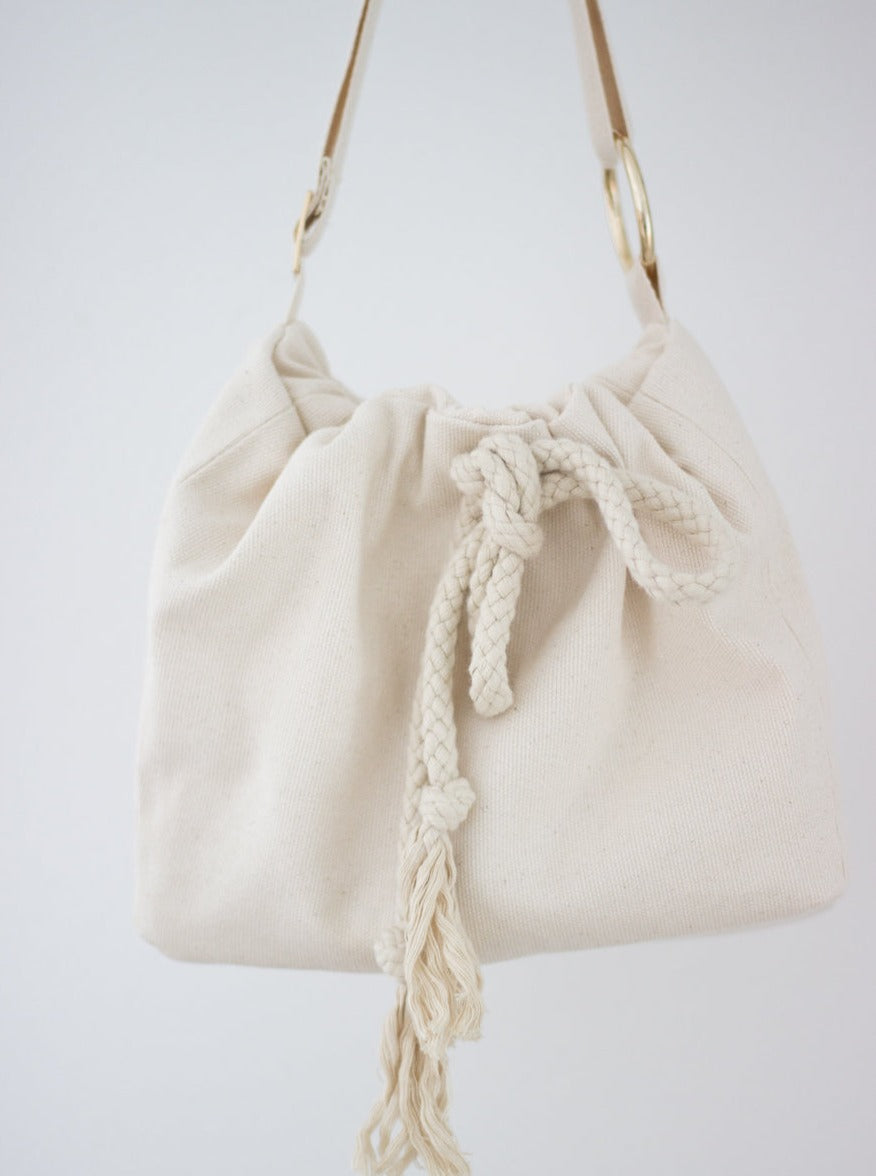 BEIGE CANVAS LAGOM BAG